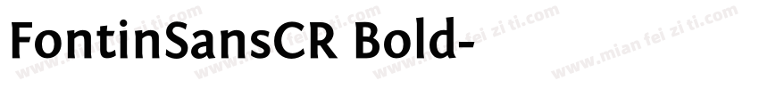FontinSansCR Bold字体转换